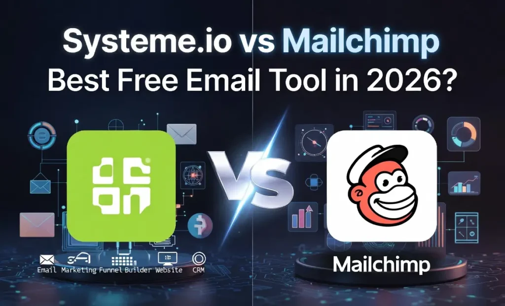 Systeme.io vs Mailchimp comparison 2026 - Which is the best free email marketing tool?
